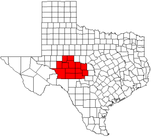 Concho Valley Region in Texas, United States