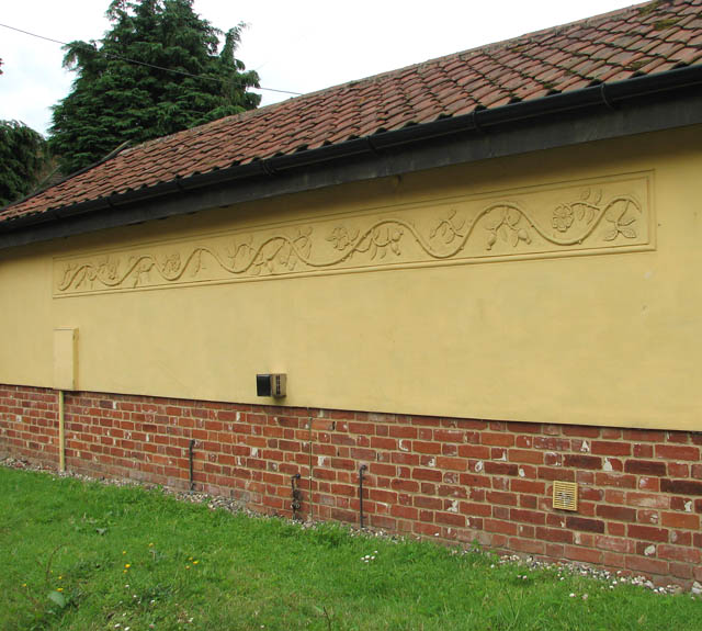 File:Decorative floral molding on barn wall - geograph.org.uk - 1394248.jpg