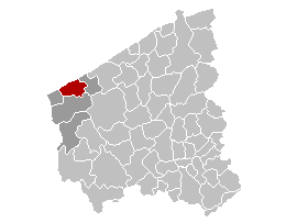 Koksijde în Provincia Flandra de Vest