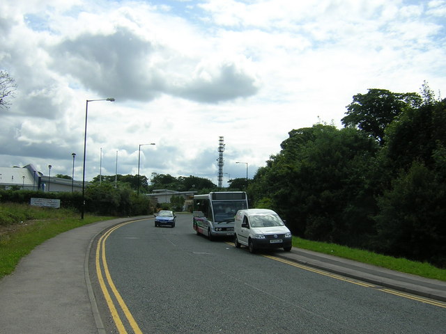 File:Road going towards Health and Racket club - geograph.org.uk - 525452.jpg