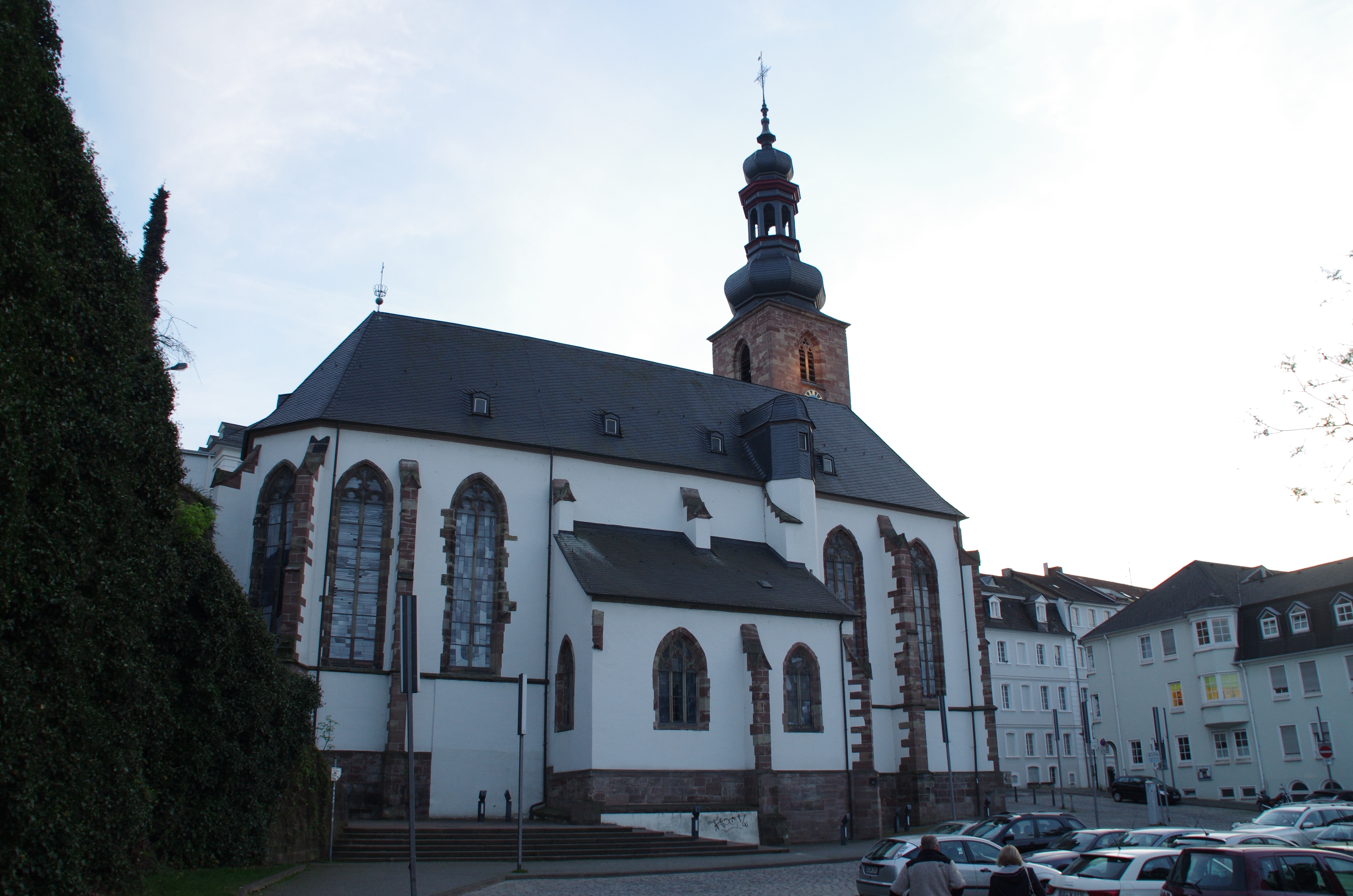 Saarbrücken in Deutschland. Die Schlosskirche ist eine ehemalige Kirche in Saarbrücken. Seit 2004 is...