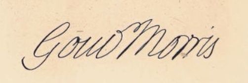 gouverneur morris signature