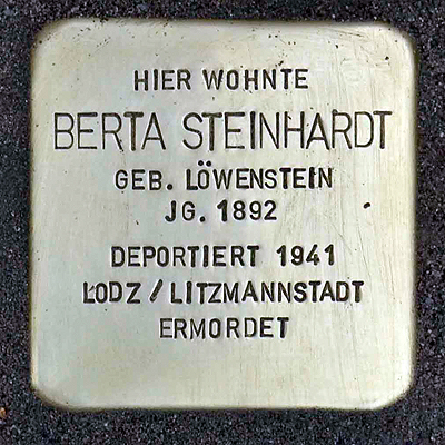 File:Stolperst maximilianstrasse 1 steinhardt berta.jpg