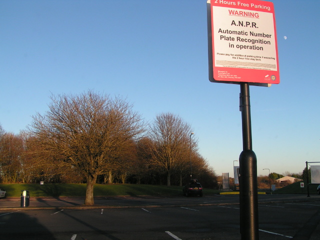 File:Warning about ANPR cameras at Membury services, westbound on the M4 - geograph.org.uk - 3813293.jpg