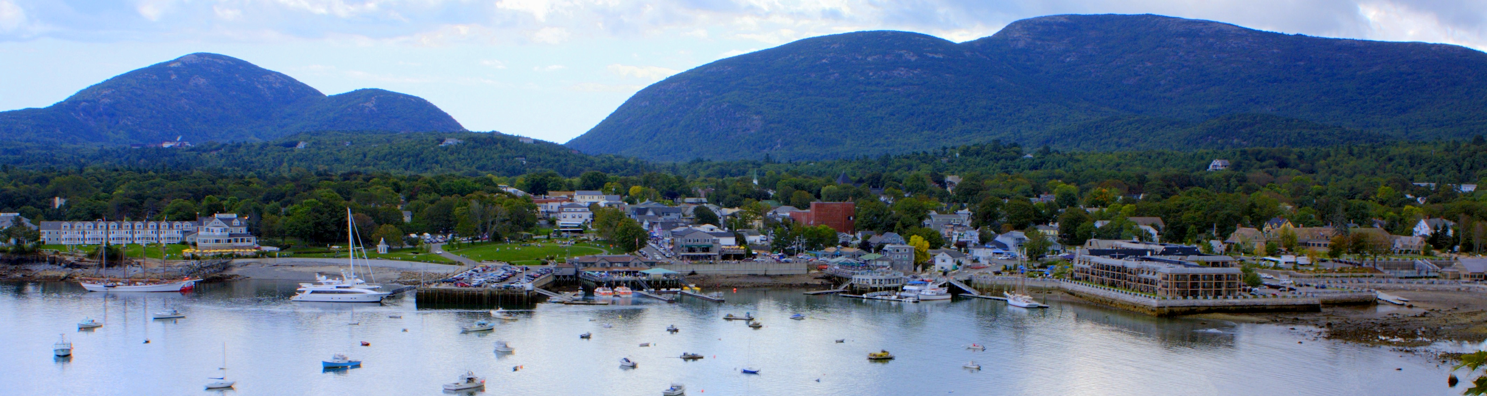 Bar Harbor from Bar Island