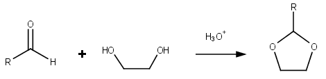 synthesis of dioxolane group
