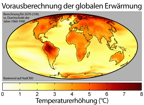 Vorausberechnung der globalen Erwärmung