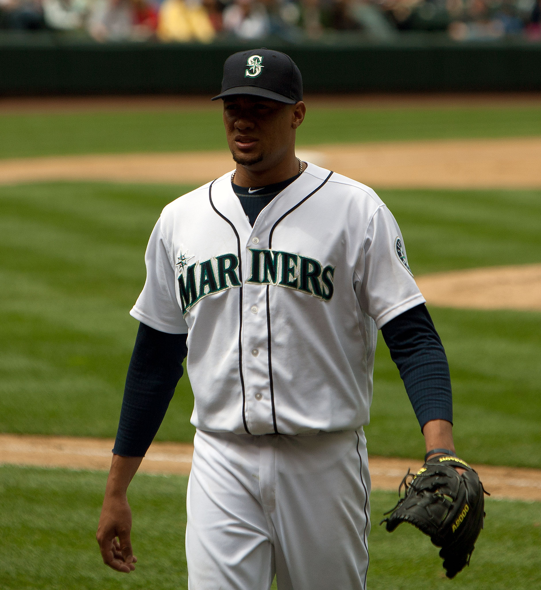 SEATTLE MARINERS #45 HECTOR NOESI ROAD ALTERNATE GAME WORN Size 48 JERSEY