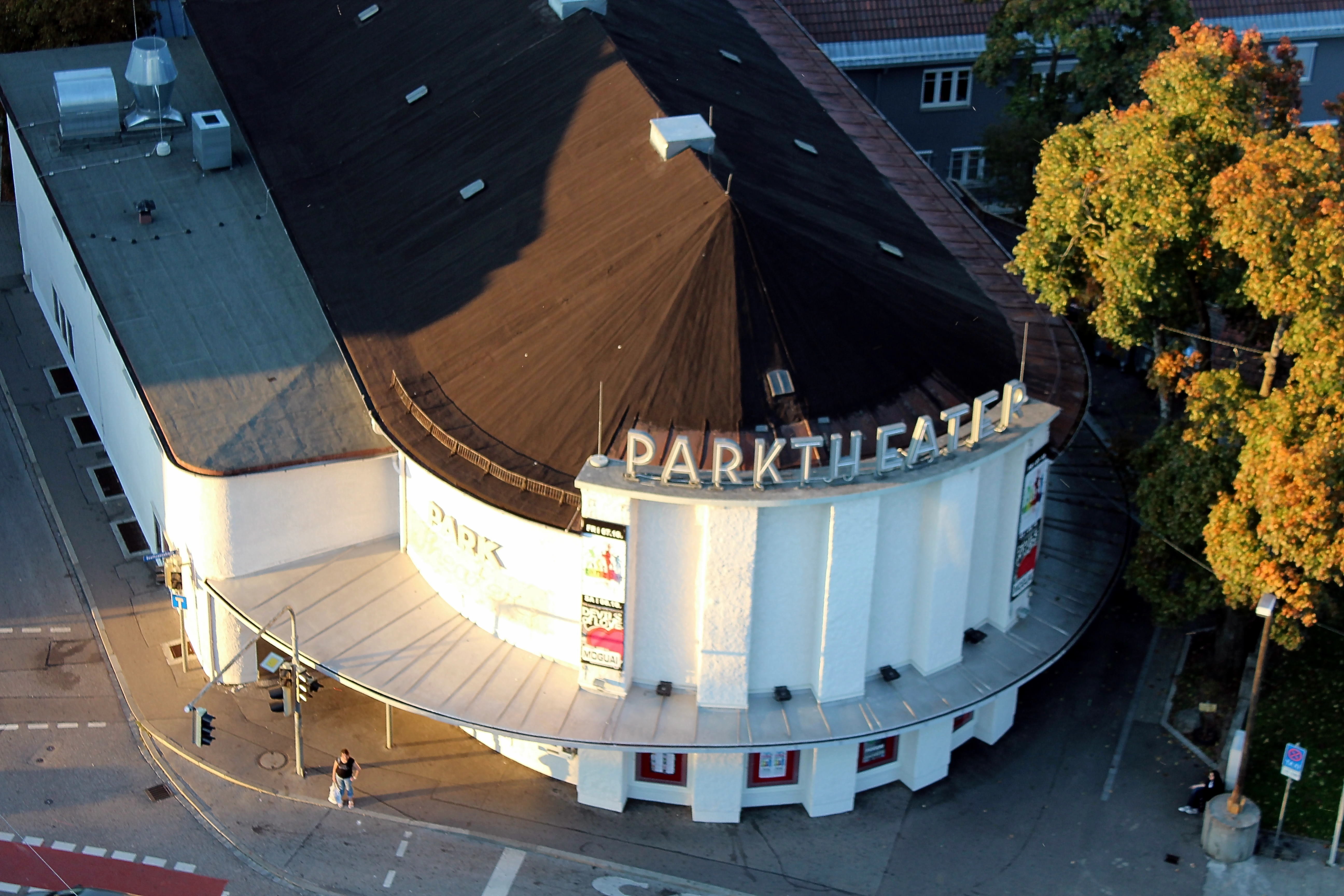 Parktheater in Kempten, Herbst 2011. Aufgenommen vom Parkhotel Kempten.