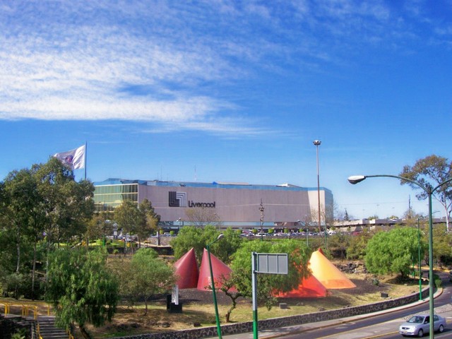 A section of the Artz Pedregal shopping plaza in Mexico City