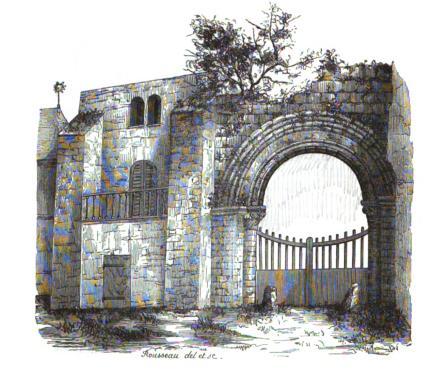 File:Portail et base d'un clocher de l'abbaye de Coulombs.jpg