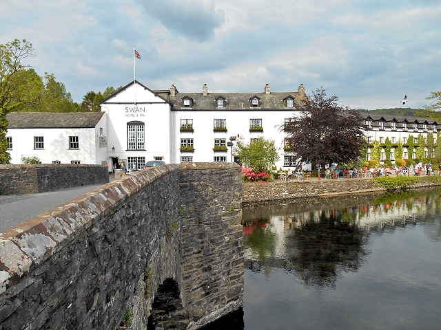 Small picture of The Swan at Newby Bridge courtesy of Wikimedia Commons contributors