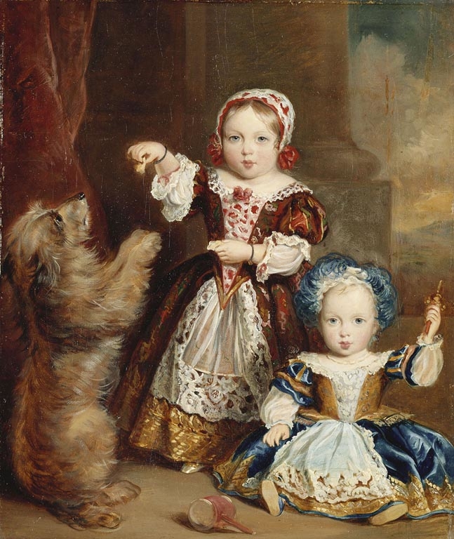 Thomas Musgrove Joy (1812-66) - Victoria, Princess Royal, with Albert Edward, Prince of Wales - RCIN 400805 - Royal Collection.jpg