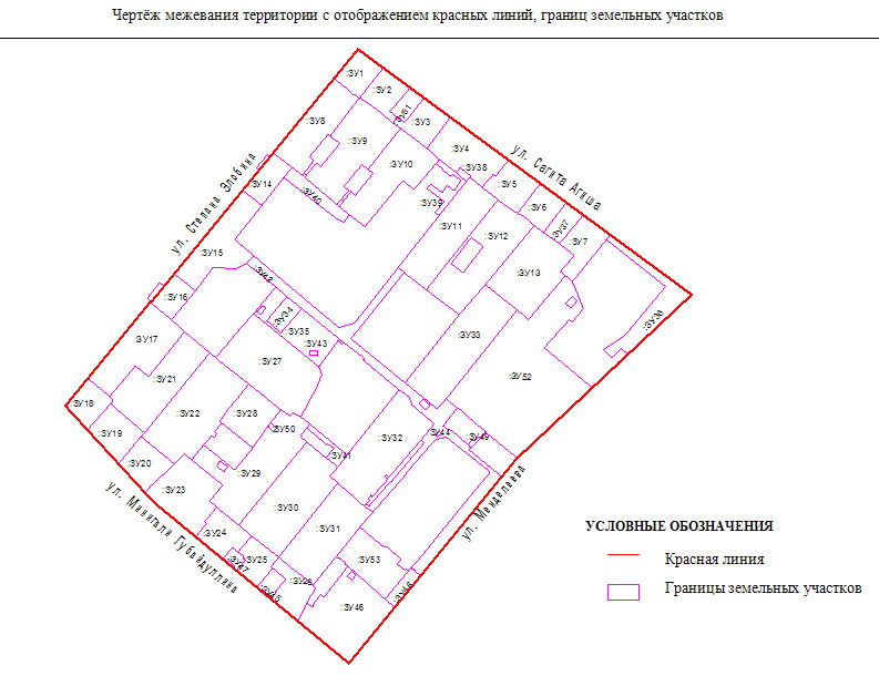 Карта красных линий уфа