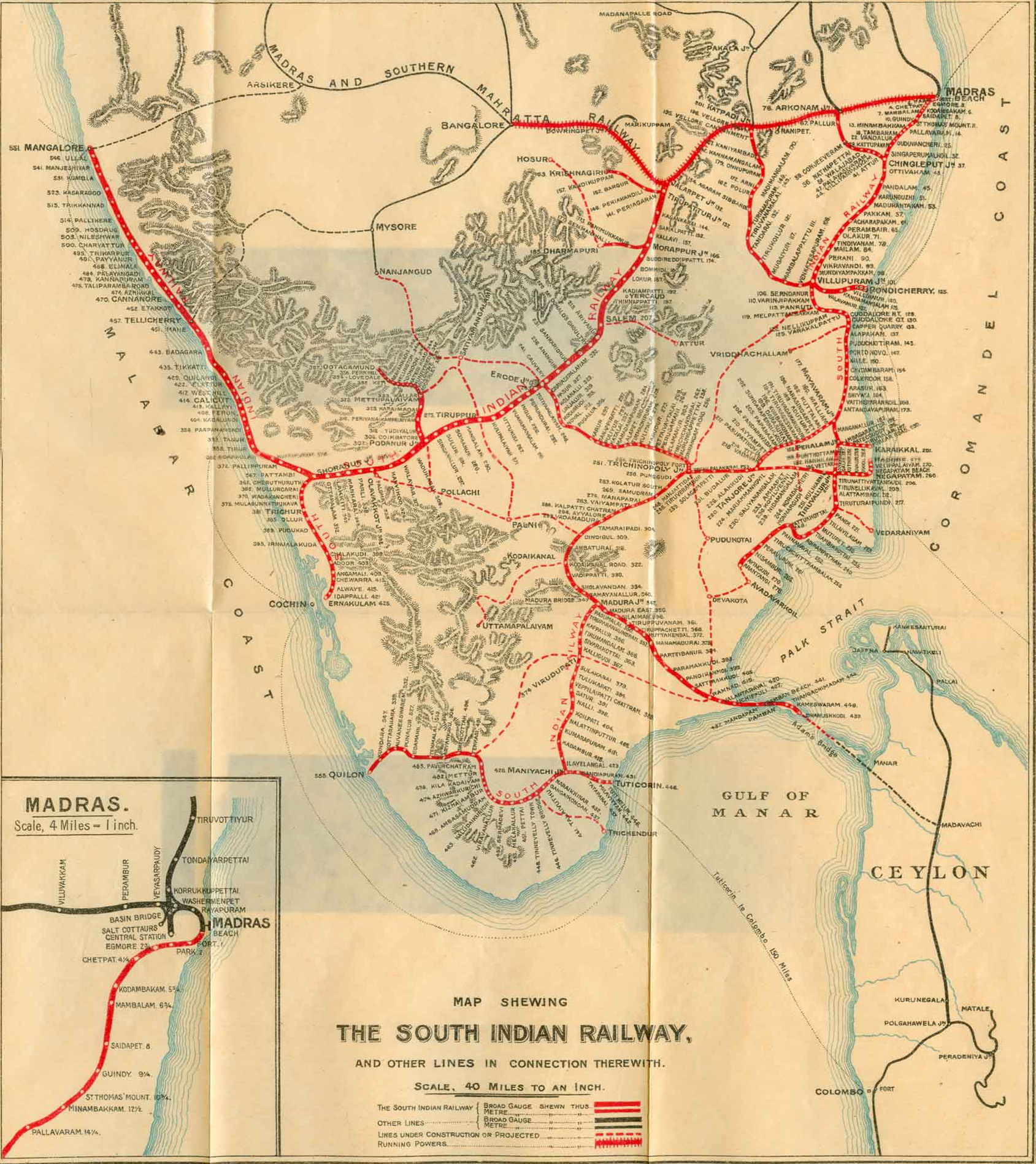 South India Rail Map File:60The South Indian Railway.   Wikimedia Commons