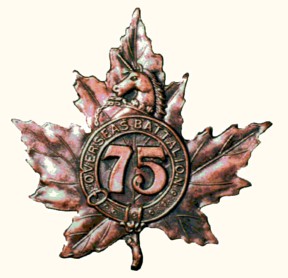 75th Battalion (Mississauga), CEF infantry battalion of the Canadian Expeditionary Force