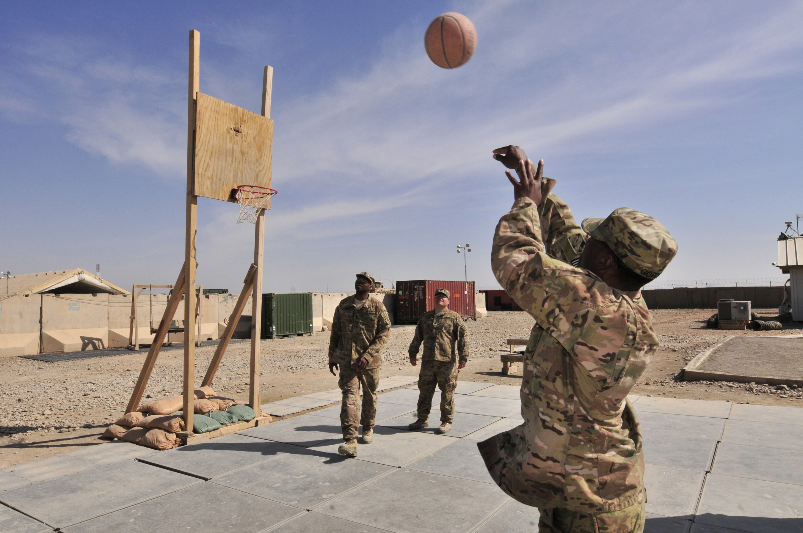 File:Basketball with the 1st Sgt. of 