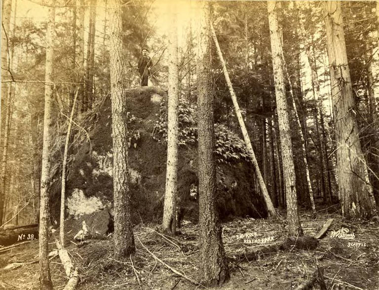 File:Big rock at Ravenna Park, Seattle, Washington, circa 1889-1891 (BOYD+BRAAS 97).jpg