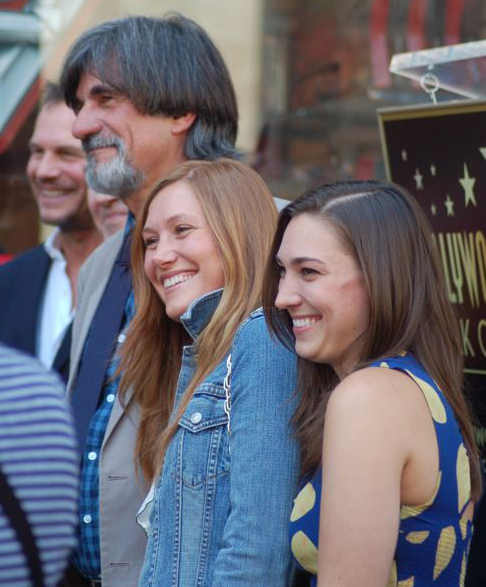 Fisk with daughters [[Schuyler Fisk]] and Madison Fisk at a ceremony for [[Sissy Spacek]] to receive a star on the [[Hollywood Walk of Fame]] in August 2011