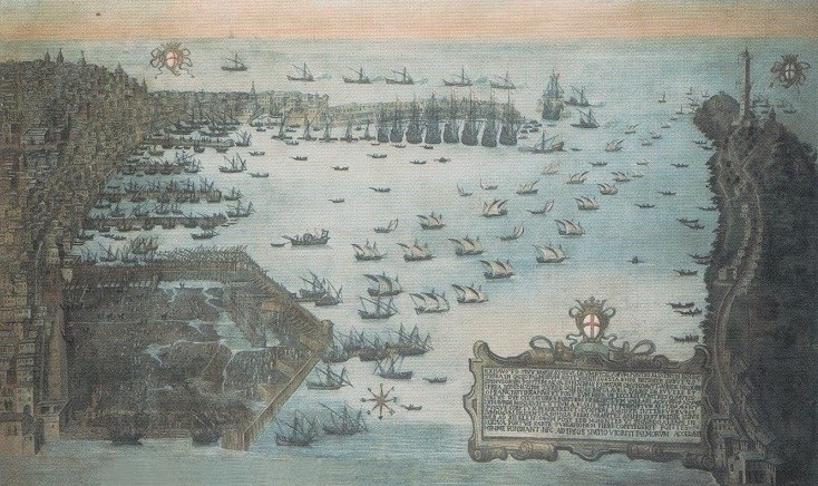 File:Cristofaro Grassi, Escavazione del fondo marino fra i ponti Spinola e Calvi nel 1597.jpg