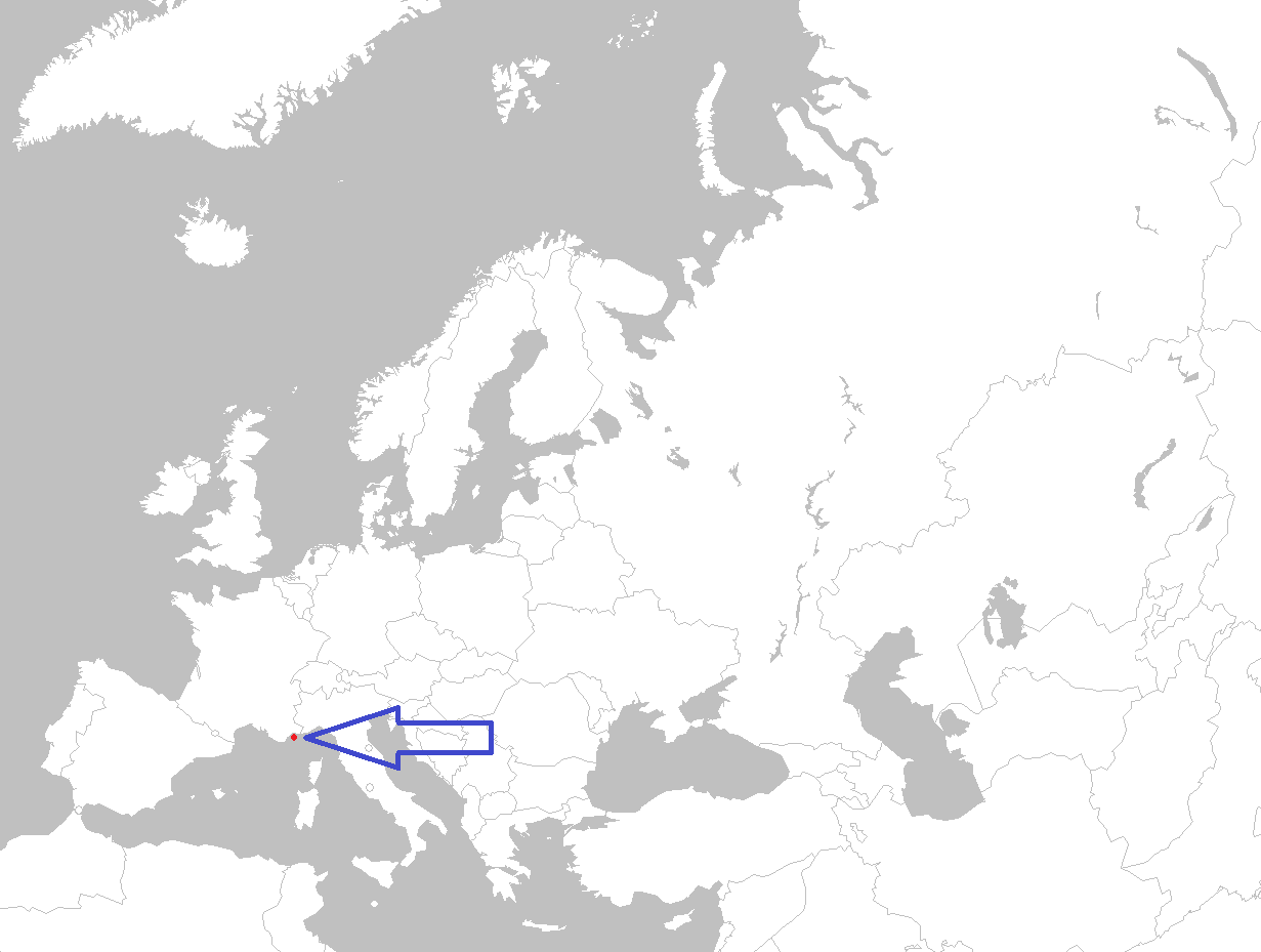 Europe Map Labeled Monaco