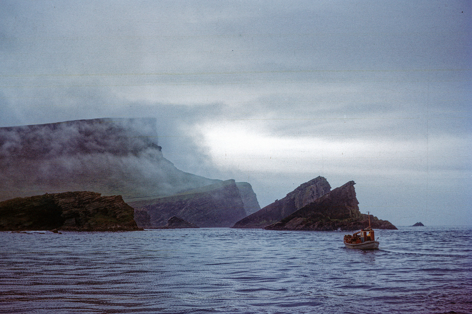 Foula Island. Мастер Тома Northern Coast. Foula in Shetland. Northern coast