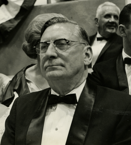 Former Gov. and Mrs. Ross Barnett at Paul Johnson's Inaugural Ball, Jan., '64.