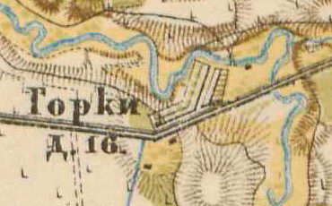 Plan wsi Gorki.  1885