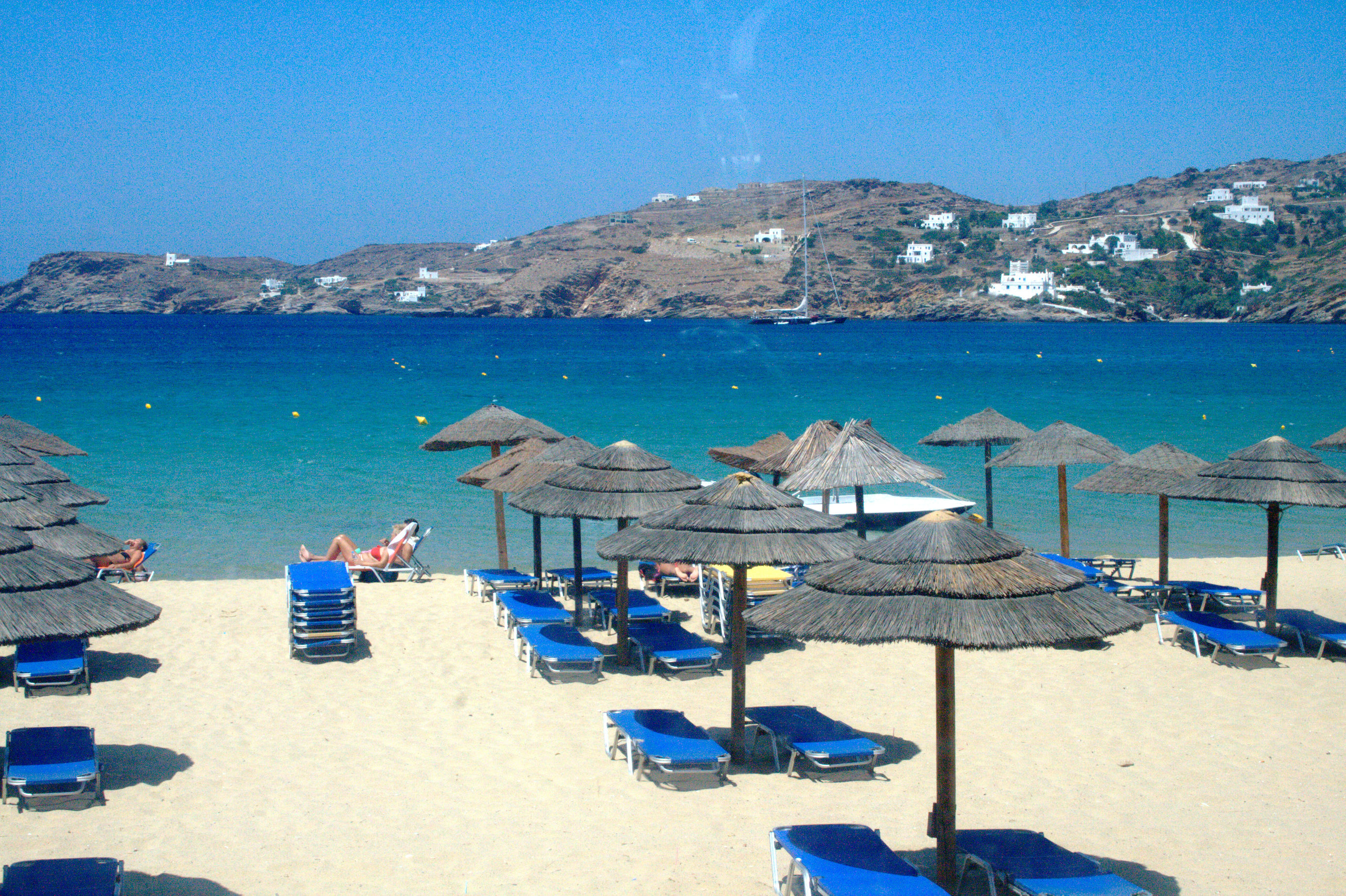 The beautiful Mylopotas beach in Ios island