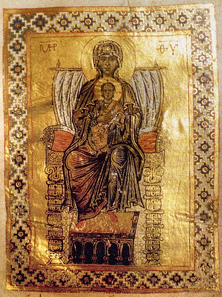 Theotokos Panachranta, from the 11th century Gertrude Psalter