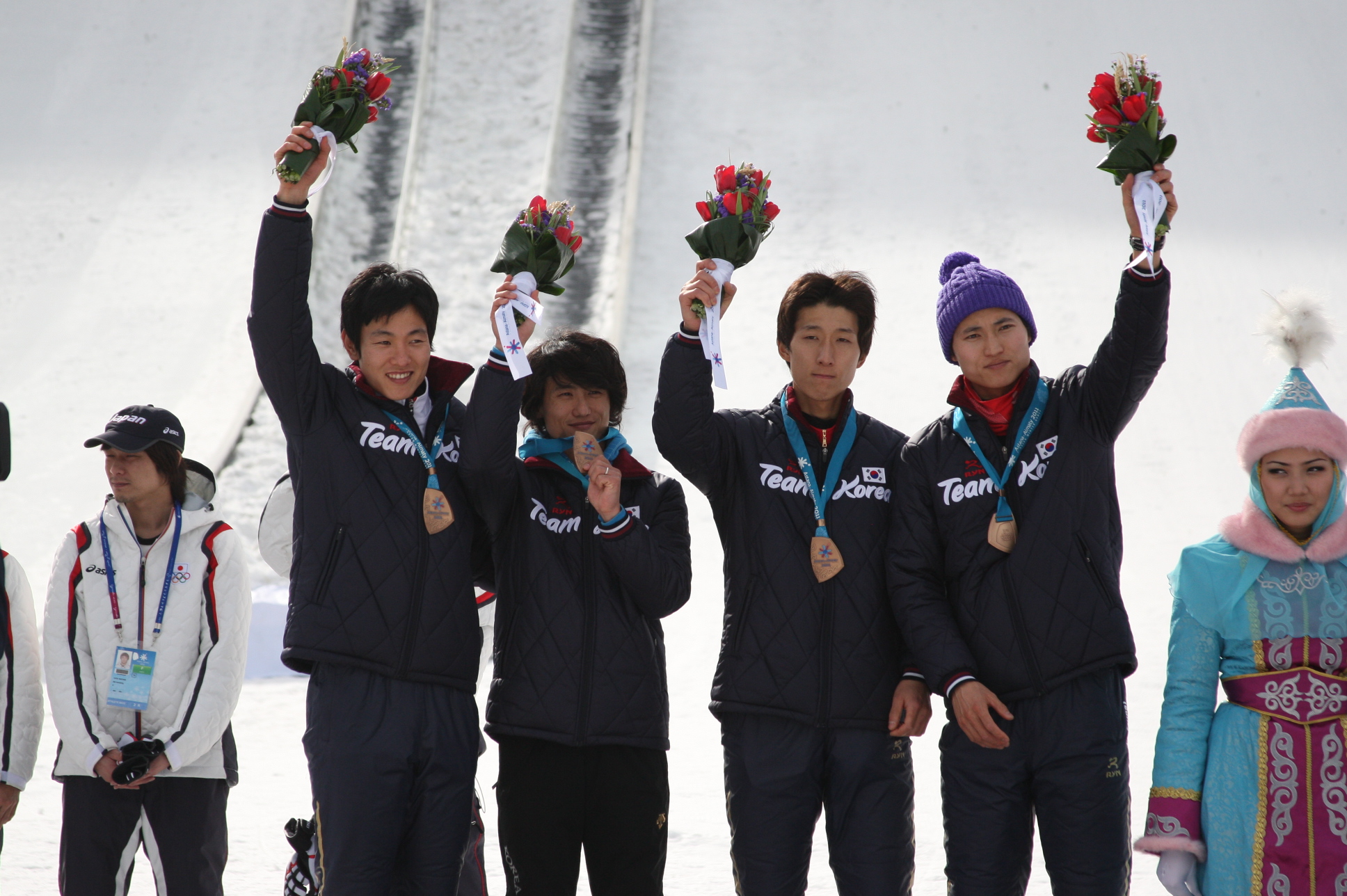 Filesouth Korea Ski Jumping Team Wag 2011 Wikimedia Commons in Ski Jumping Korea