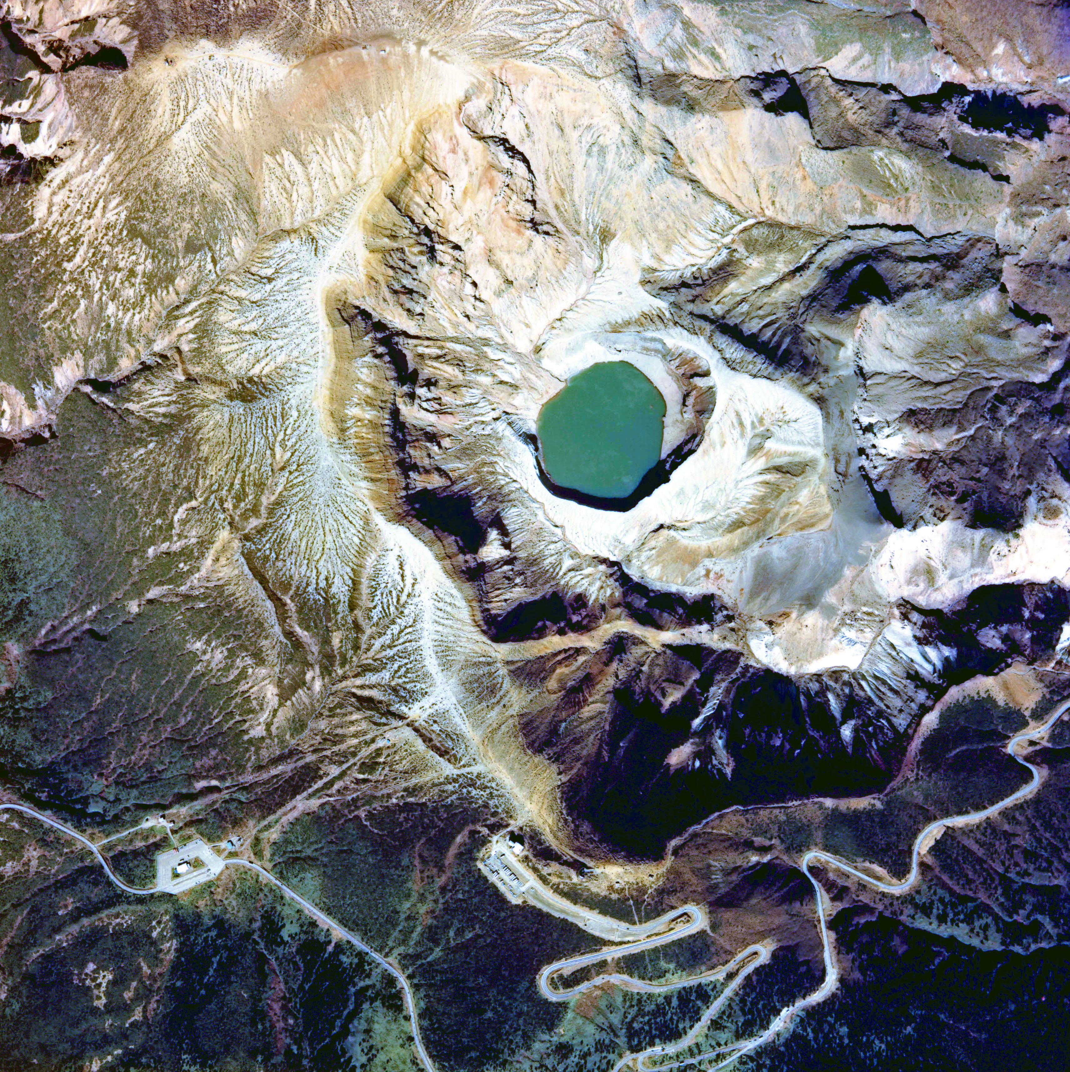 Aerial photo of Okama