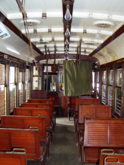 Birney safety car, typical interior