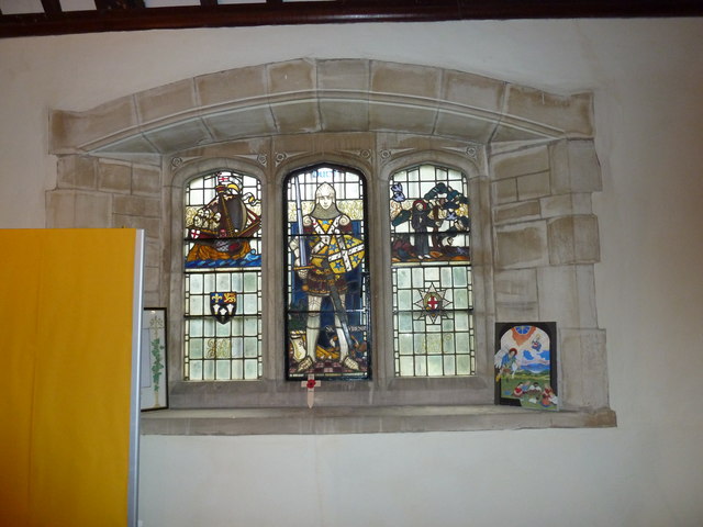 File:Cheriton- St Michael's, stained glass window (2) - geograph.org.uk - 2165045.jpg