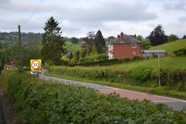 Entering Llanfair Caereinion - geograph.org.uk - 2437295