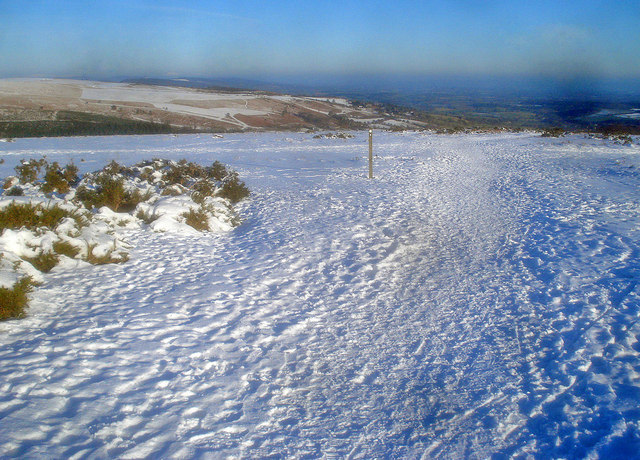 Offa's Dyke Path crosses the old racecourse - geograph.org.uk - 1727616