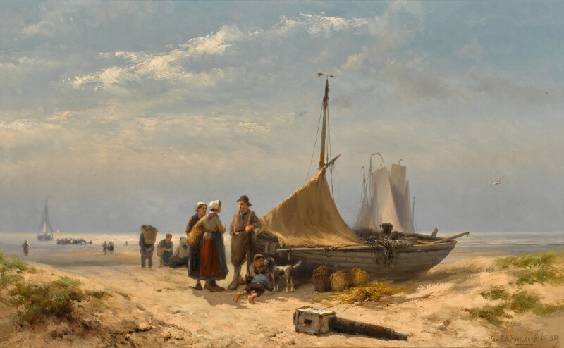 File:On the Beach Johannes Hermanus Barend Koekkoek).jpg