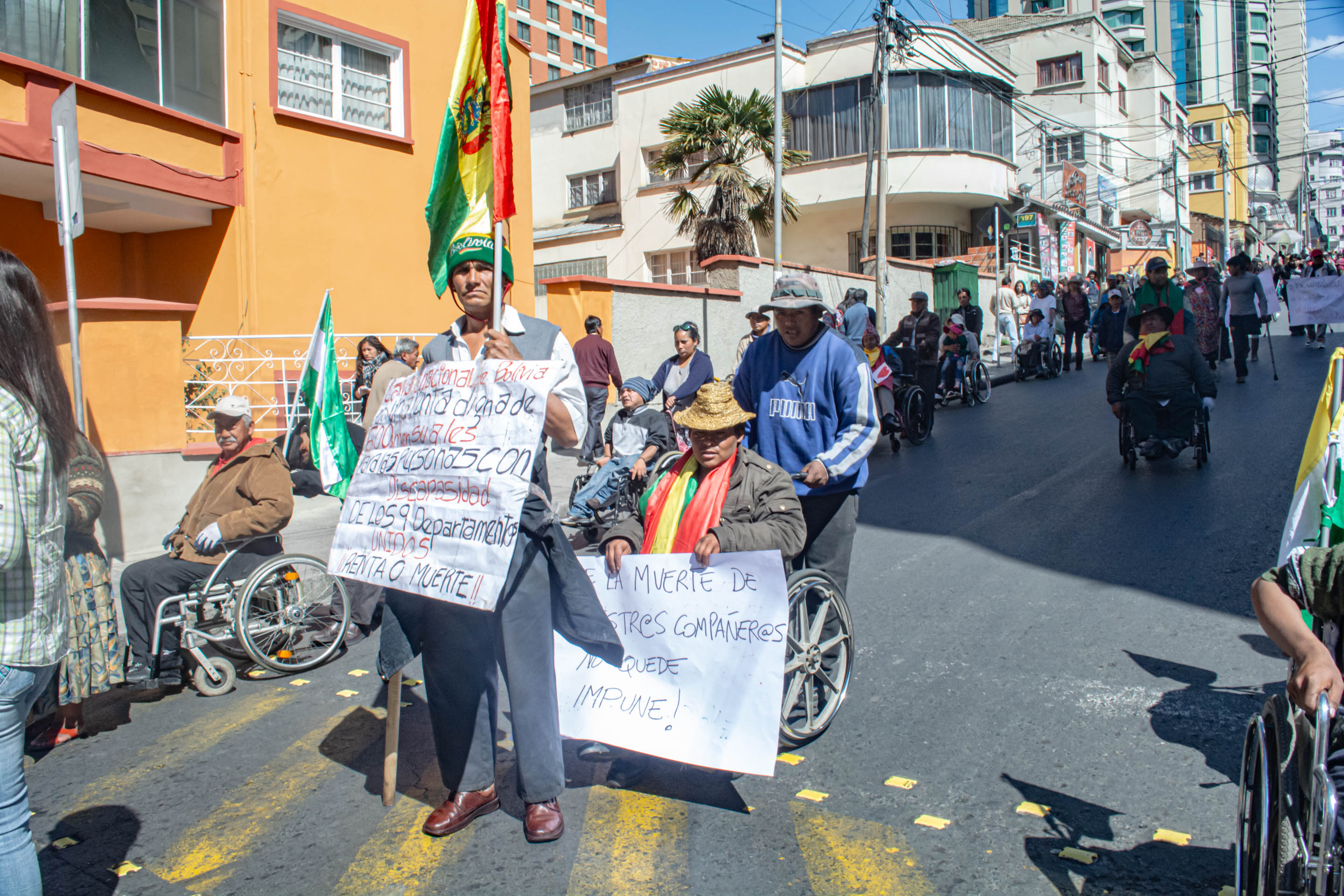 Caravana de personas con discapacidad en Bolivia Wikipedia la