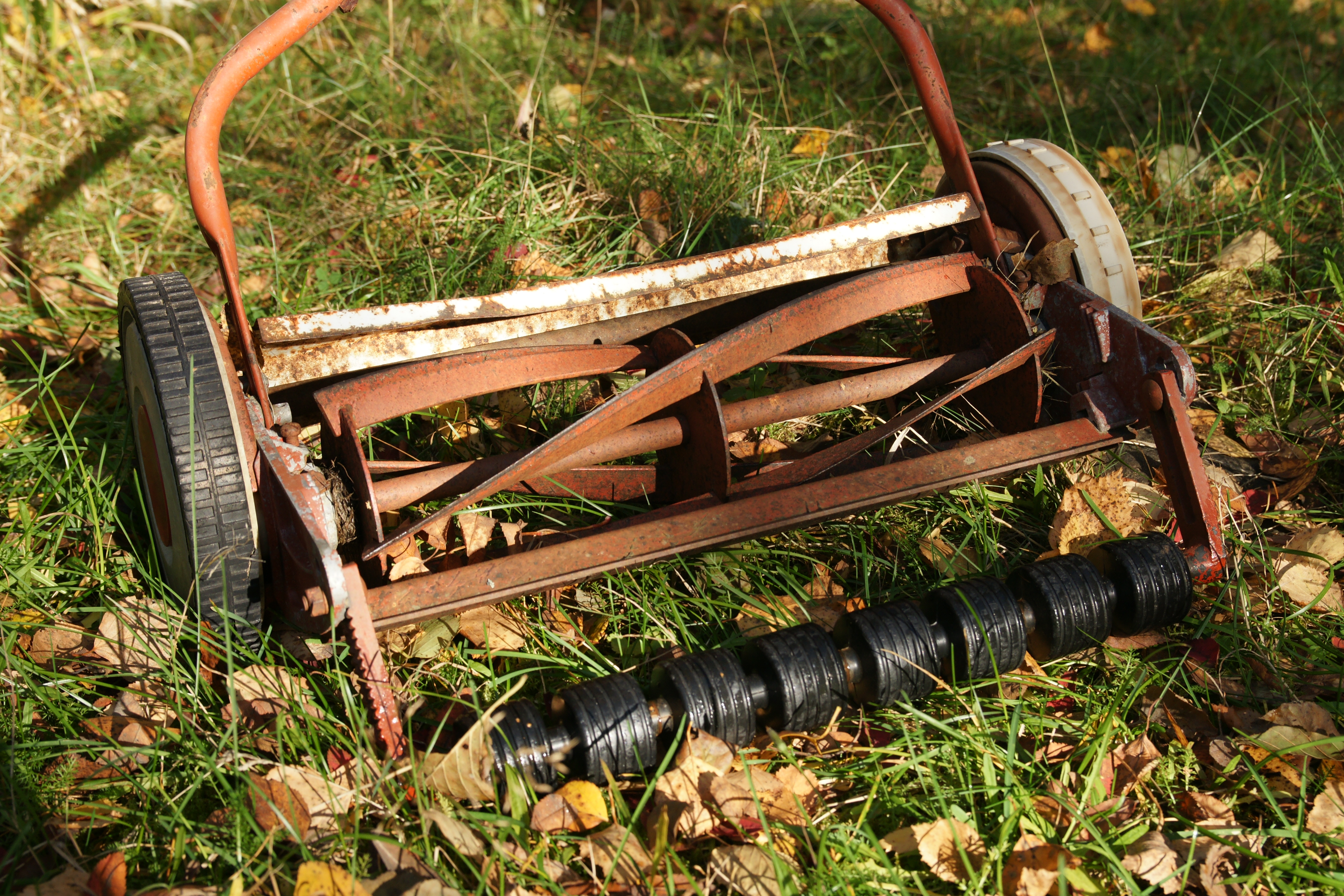 File:Rusted reel mower.JPG - Wikipedia