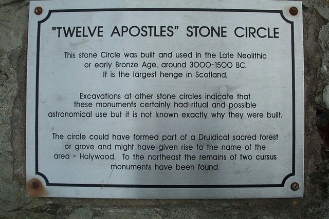 File:The Twelve Apostles Stone Circle, Newbridge. - geograph.org.uk - 418564.jpg