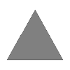 A triangle with vertices, sides and angles labelled