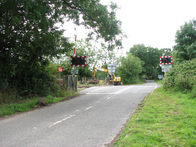 File:Approaching the level crossing on Church Road - geograph.org.uk - 1415650.jpg