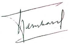 Bernhard zur Lippe-Biesterfeld aláírása