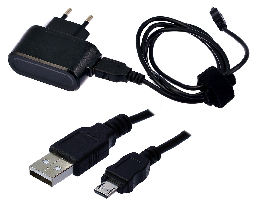 Dual-USB Auto-Ladegerät, 2 USB-Ports, 1 m MicroUSB Ladekabel