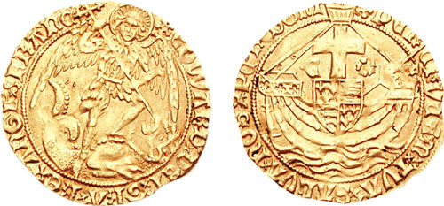Gouden munt (Angel) van Eduard IV, 1471-1483