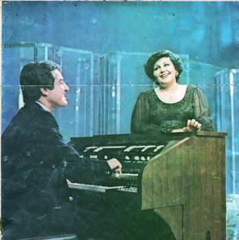 Haydeh and Anoushirvan on the Iranian National Television, in 1975.