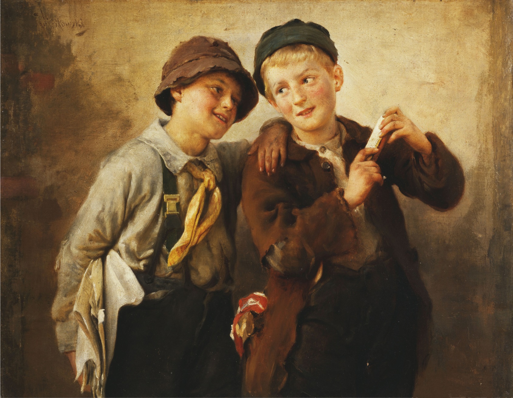 File:Karl Witkowski - Two Boys with Harmonica.jpg - Wikimedia Commons