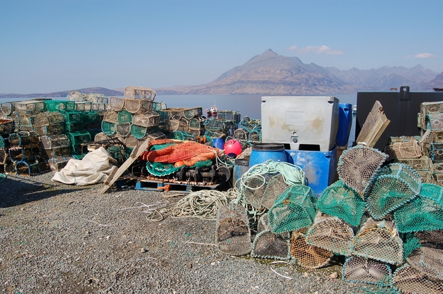 File:Lobster pots by Elgol Jetty - geograph.org.uk - 400288.jpg