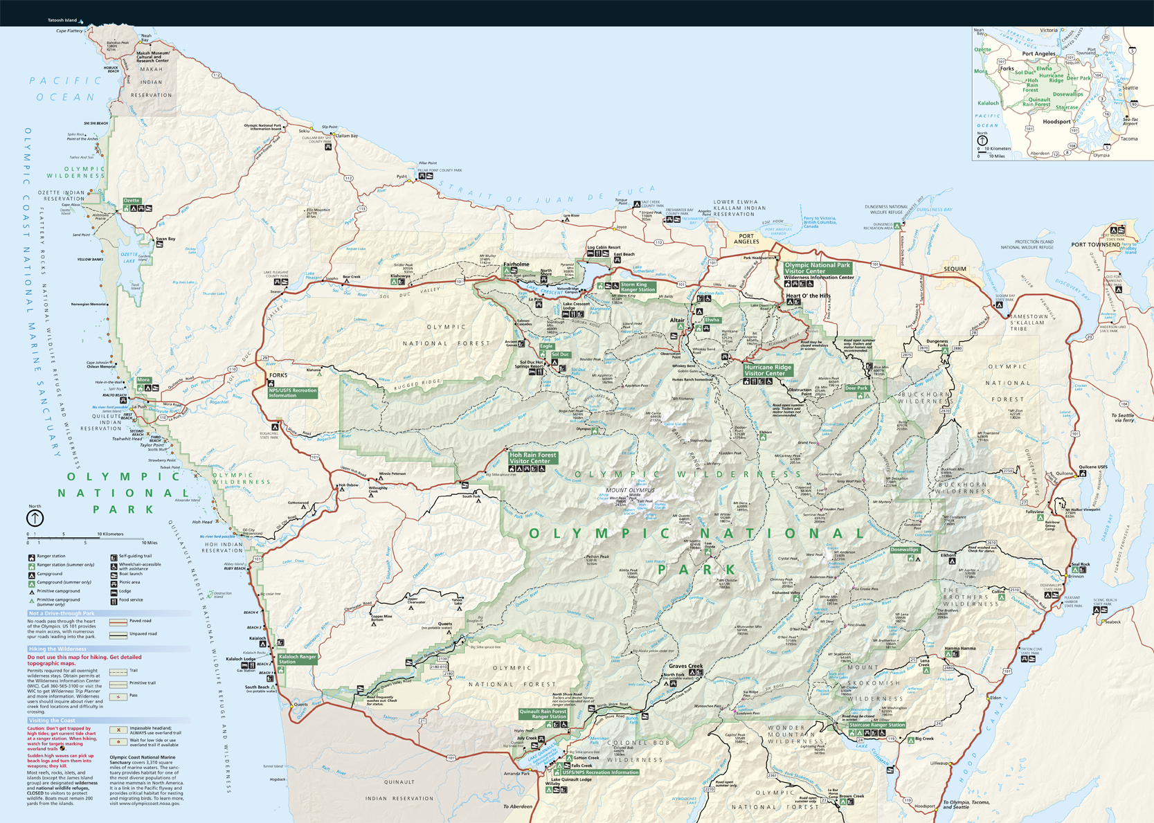 olympic mountains map