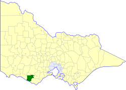 <span class="mw-page-title-main">Shire of Heytesbury</span> Local government area in Victoria, Australia